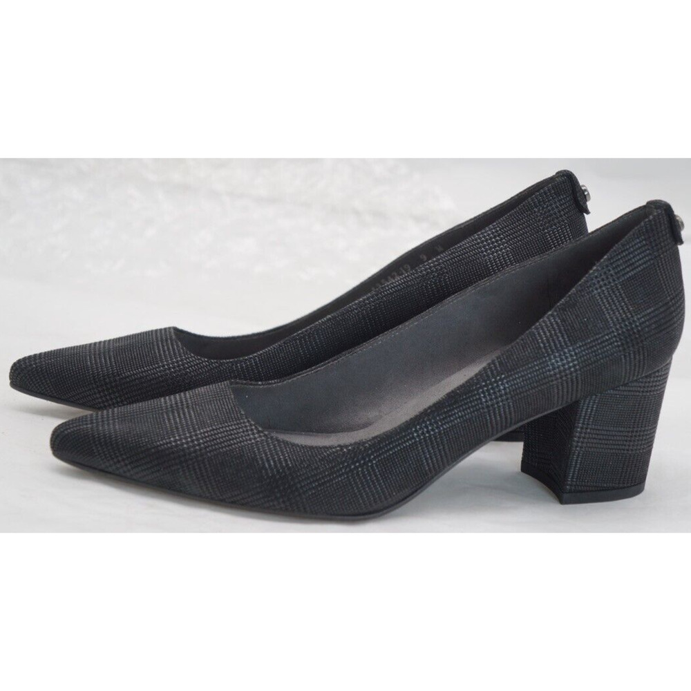 Stuart Weitzman Size 9m Block Hill Black Sparkly … - image 3